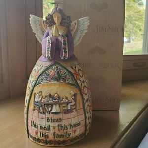 Jim Shore 4005280 "A Prayer Of Thankfulness" Dinner Blessing Angel Figure
